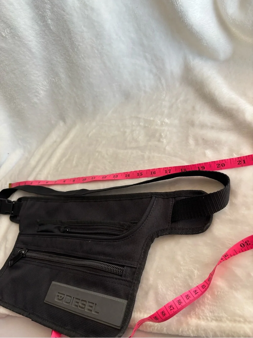 DIESEL Belt Bag Fanny Pack Black Adjustable Strap